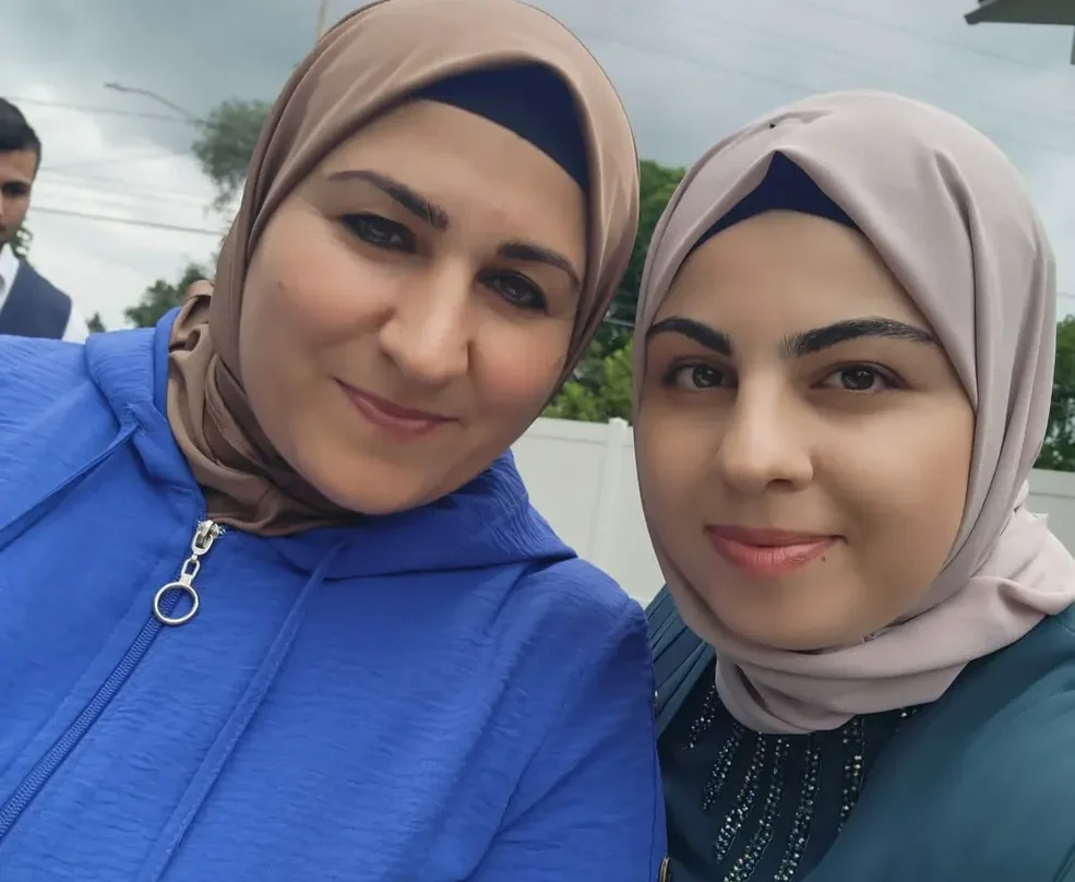 Zhanna with her daughter Amina. Photo: family archive