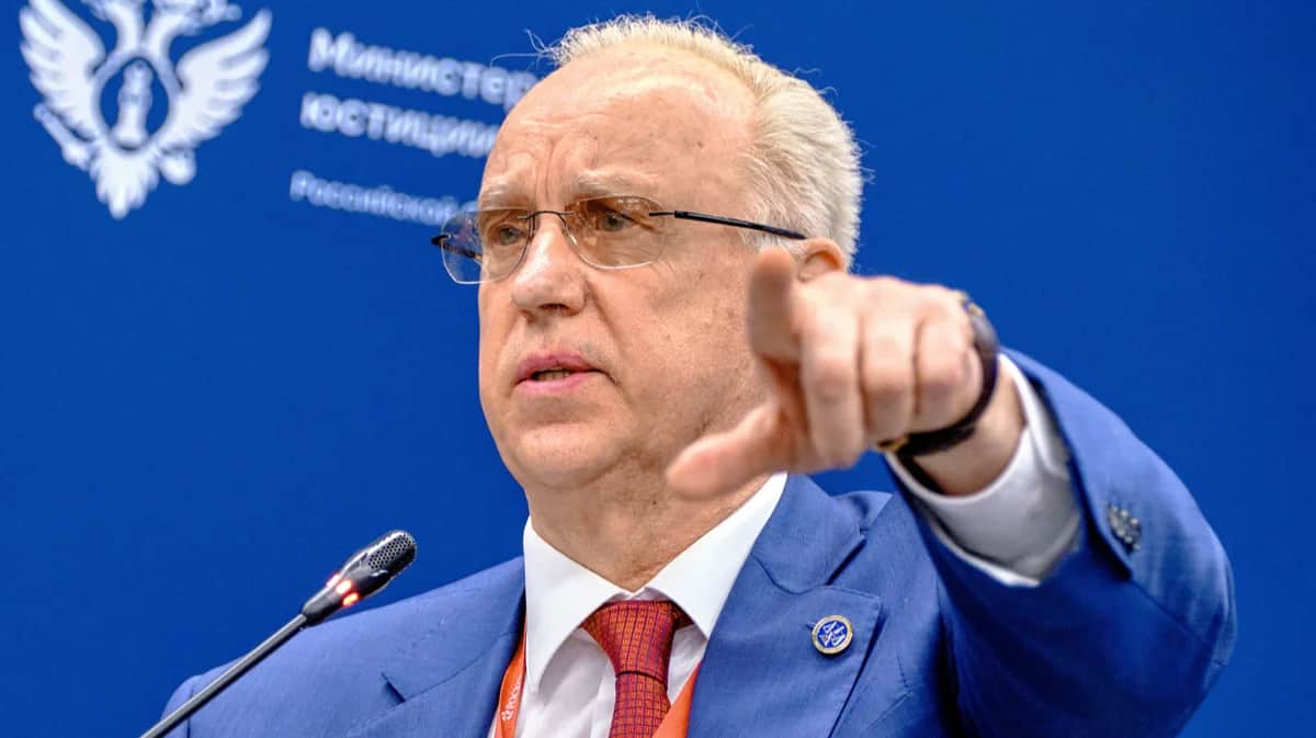 Председатель Следственного комитета России Александр Бастрыкин на Петербургском международном юридическом форуме в рамках секции «Бесогон и закон», 30 июня 2022 года. Фото: Алексей Смагин / Коммерсантъ / Sipa USA / Vida Press