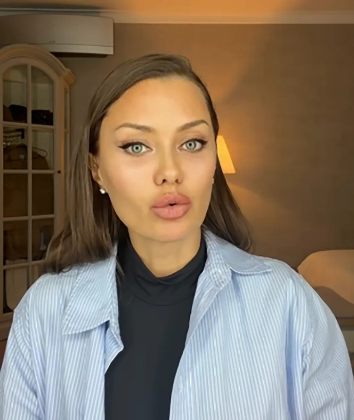 Скриншот из видео-обращения Виктории Бони к Владимиру Путину. Источник: Instagram / @ victoriabonya
