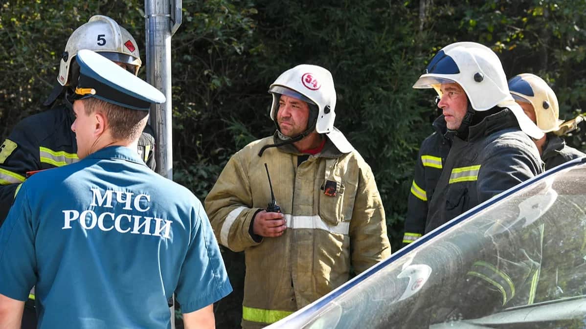 Emergency workers on the outskirts of Toropets, Tver region, 18 September 2024. Photo: Tver region government press service