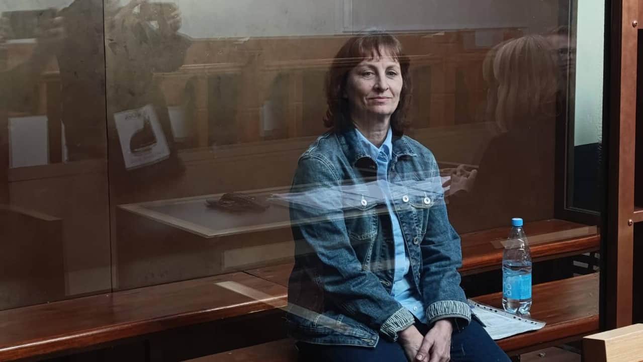 Елена Перепелица в зале суда. Фото: «Медиазона»