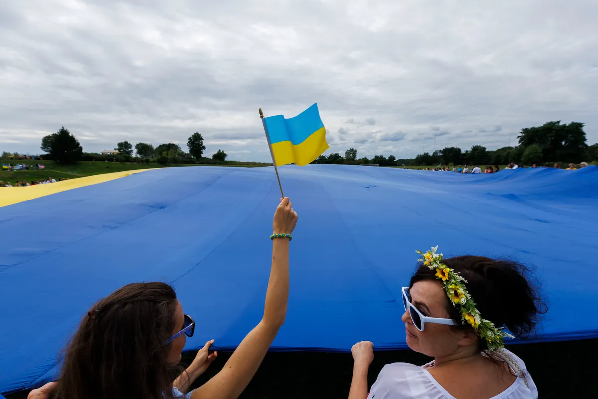 Celebrating Ukrainian National Day in Boston, Massachusetts, 24 August 2023. Photo: EPA-EFE / CJ GUNTHER