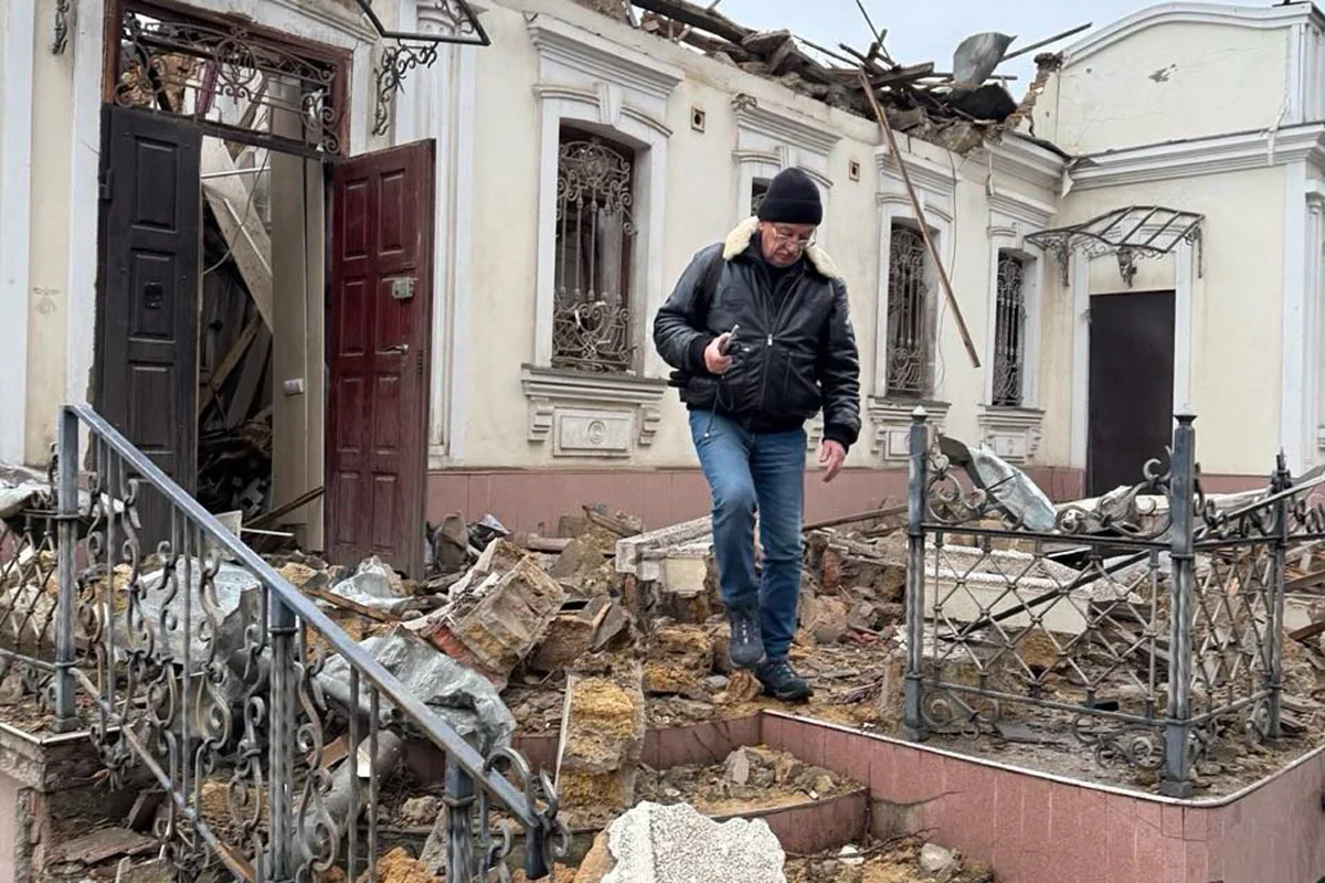 Oleg Orlov in Kherson, Ukraine. Photo provided by Oleg Orlov