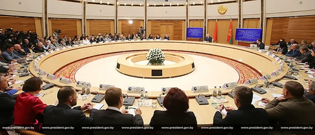 Alyaksandar Lukashenka’s press conference. Photo: president.gov.by