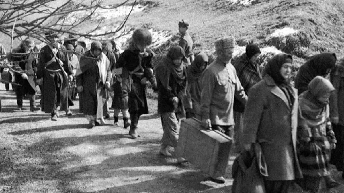 Кадр из фильма «Холод», режиссер Хусейн Эркенов, 1991 год.