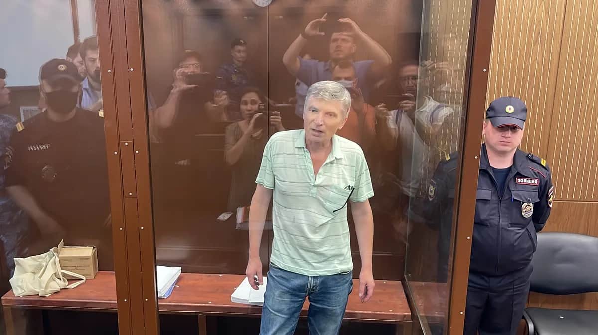 Алексей Горинов в зале суда. Фото: Василий Полонский