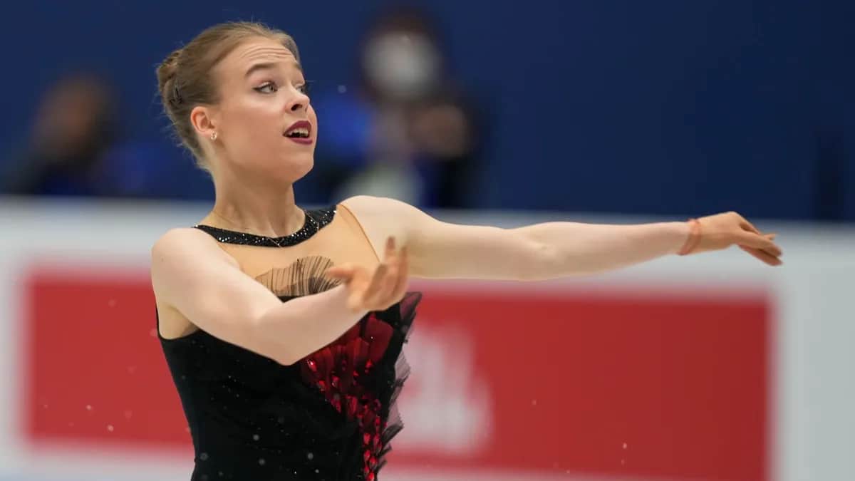 Фигуристка, выступающая за Грузию Анастасия Губанова. Фото: Ulrik Pedersen / NurPhoto / Getty Images