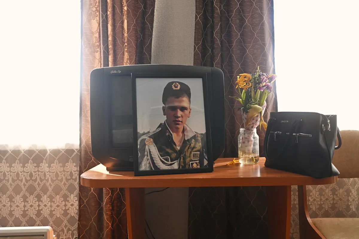 Rishat’s portrait in the Latypovs’ house. Photo: Yevgeny Kulikov