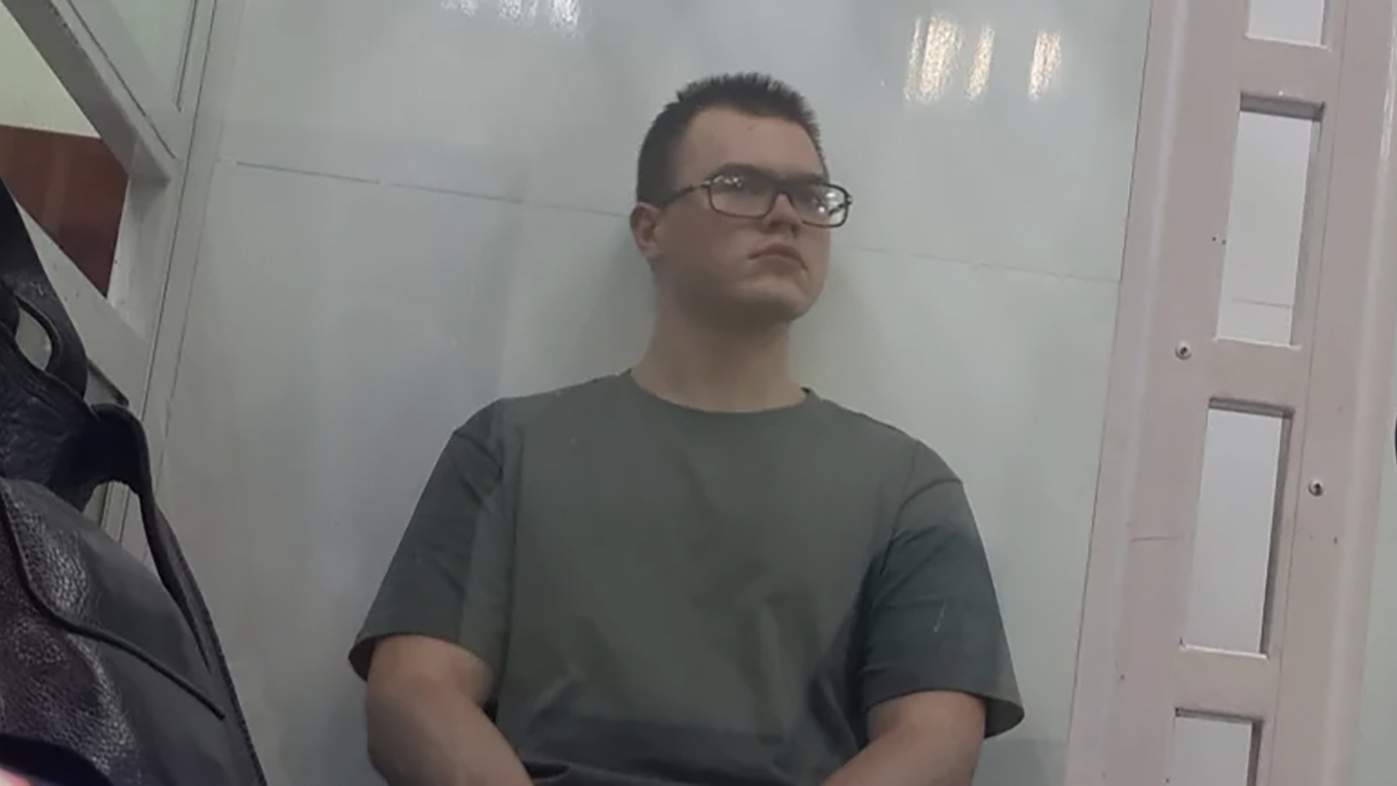 Никита Уваров в суде, 7 августа. Фото: «Новая газета»