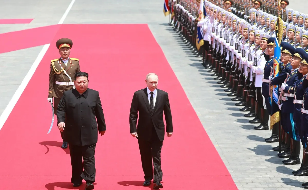 Владимир Путин и Ким Чен Ын в Пхеньяне. Фото: Официальный сайт Кремля