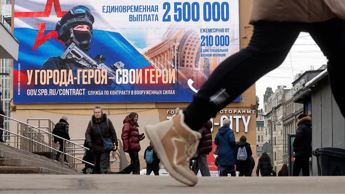 Санкт-Петербург, 23 февраля 2025 года. Фото: Анатолий Мальцев / EPA