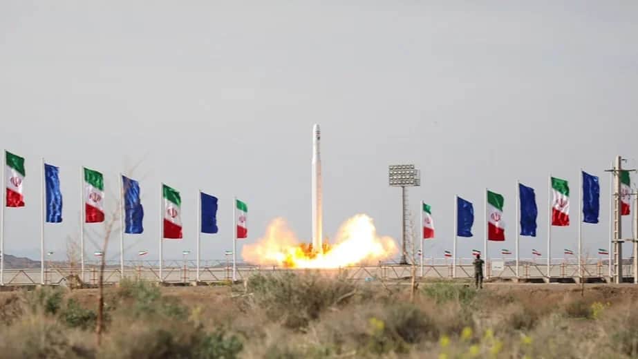 The launch of Iran’s first military reconnaissance drone Nour. Photo: Wikimedia Commons, Par Fars Media Corporation, CC BY 4.0