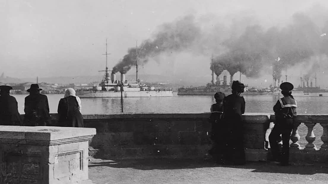 Крымская эвакуация Белой армии Врангеля, 1920. Фото: общественное достояние / Wikimedia