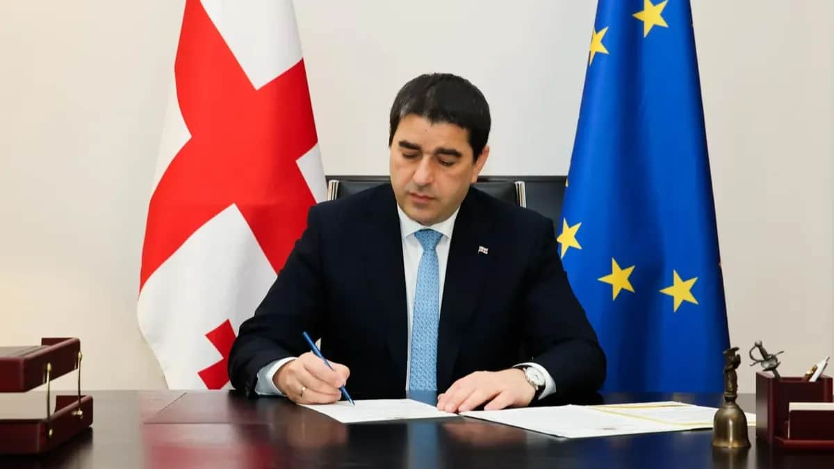 Speaker of parliament Shalva Papuashvili. Photo: Shalva Papuashvili / X