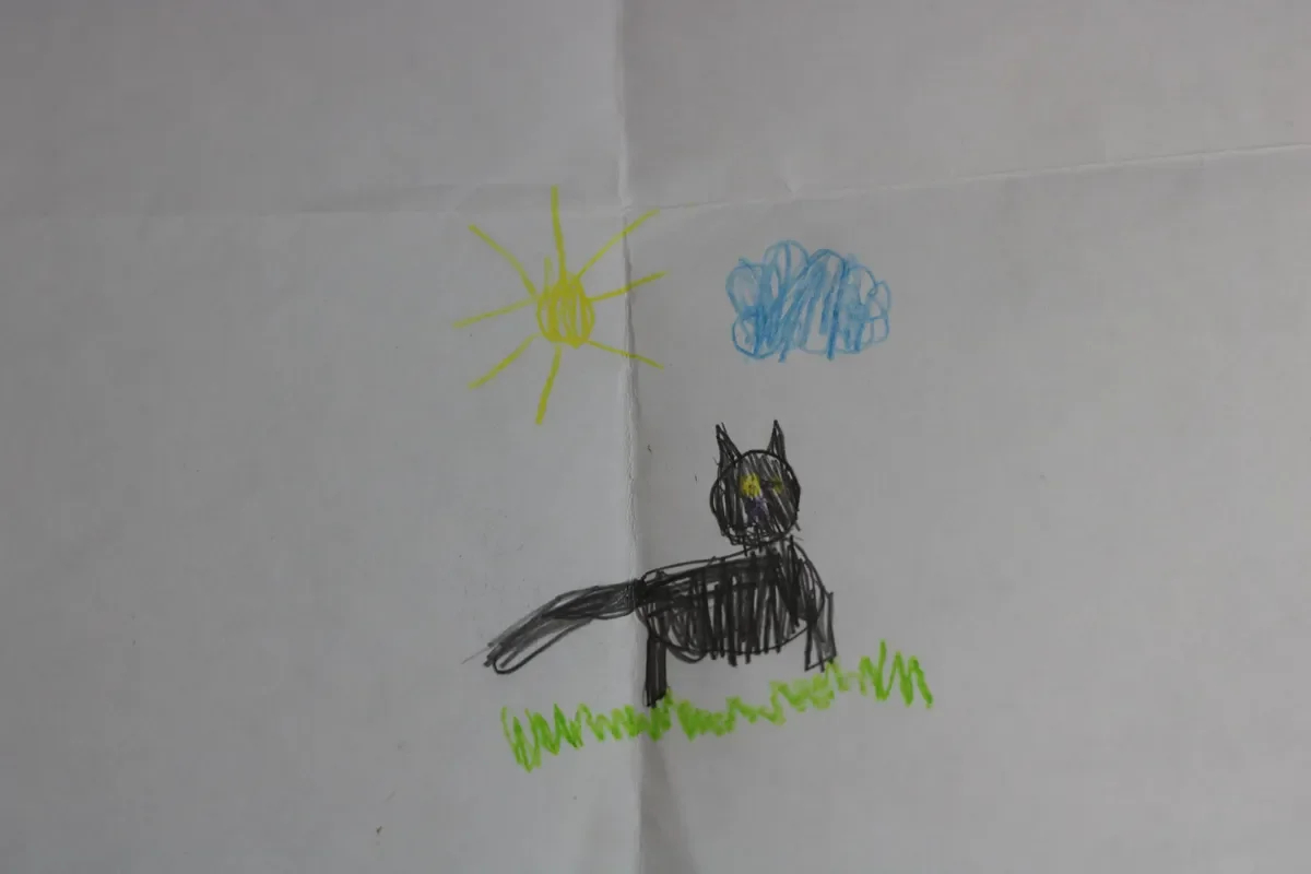 The original drawing that inspired the tattoo. Photo: Pavel Kuznetsov