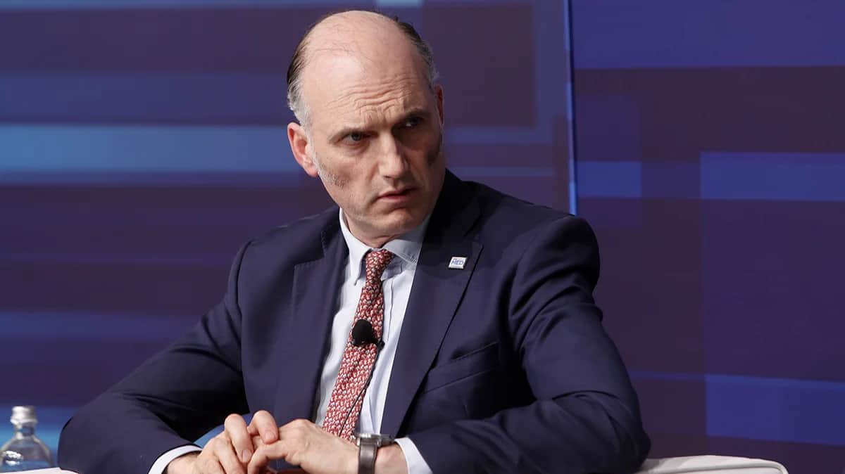 UK’s Europe Minister Leo Docherty. Photo: Riccardo De Luca / Anadolu Agency / Getty Images