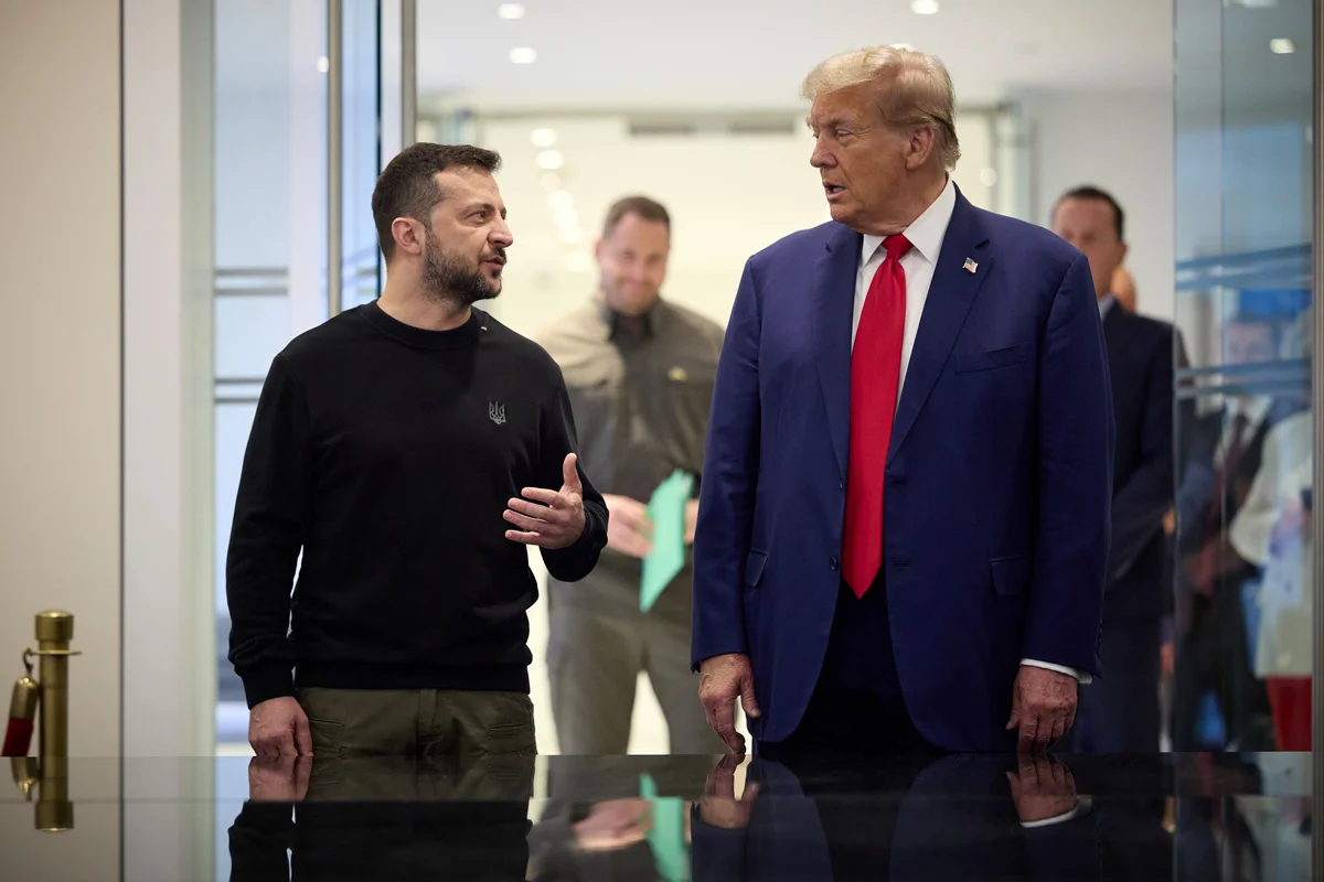 Владимир Зеленский и Дональд Трамп во время их встречи в Нью-Йорке, США, 27 сентября 2024 года. Фото Офиса Президента Украины