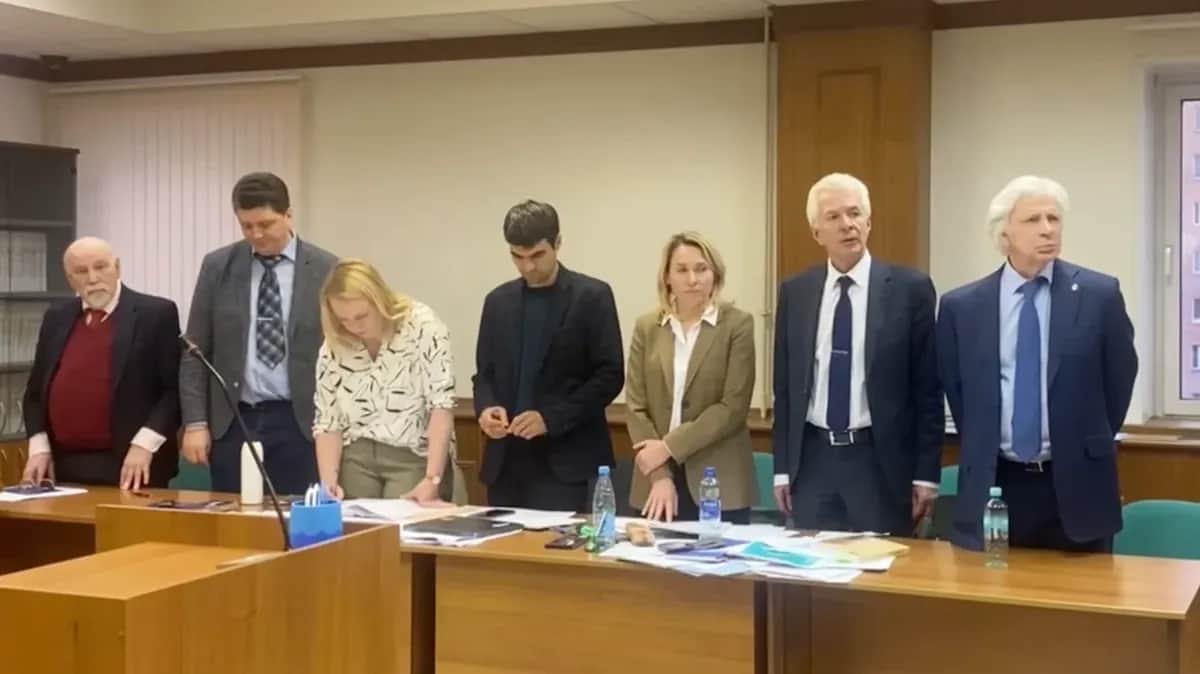 Заседание в Мосгорсуде. Фото: скрин видео