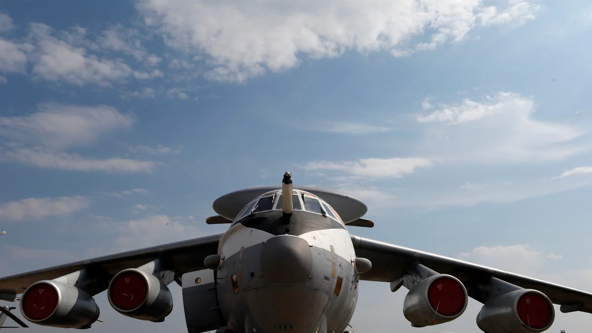 А-50 на авиасалоне МАКС-2015 в Жуковском, Московская область, 26 августа 2015 года. Фото: Сергей Чириков / EPA