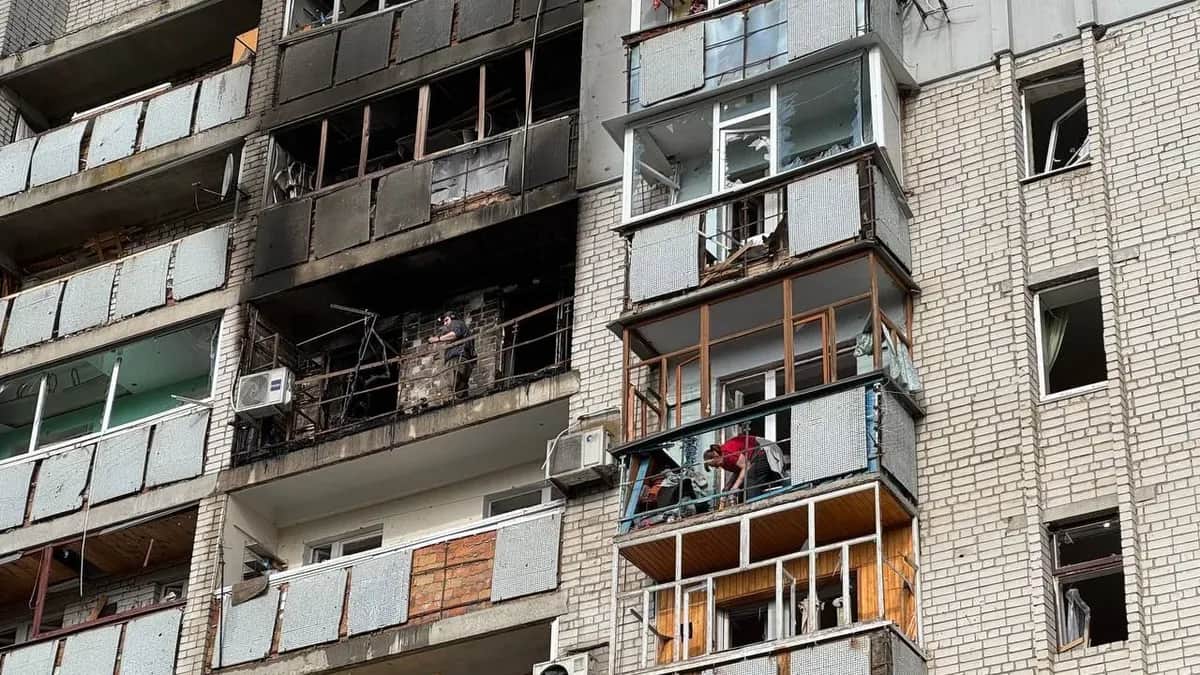 Последствия атаки РФ по Черкасской области. Фото: власти