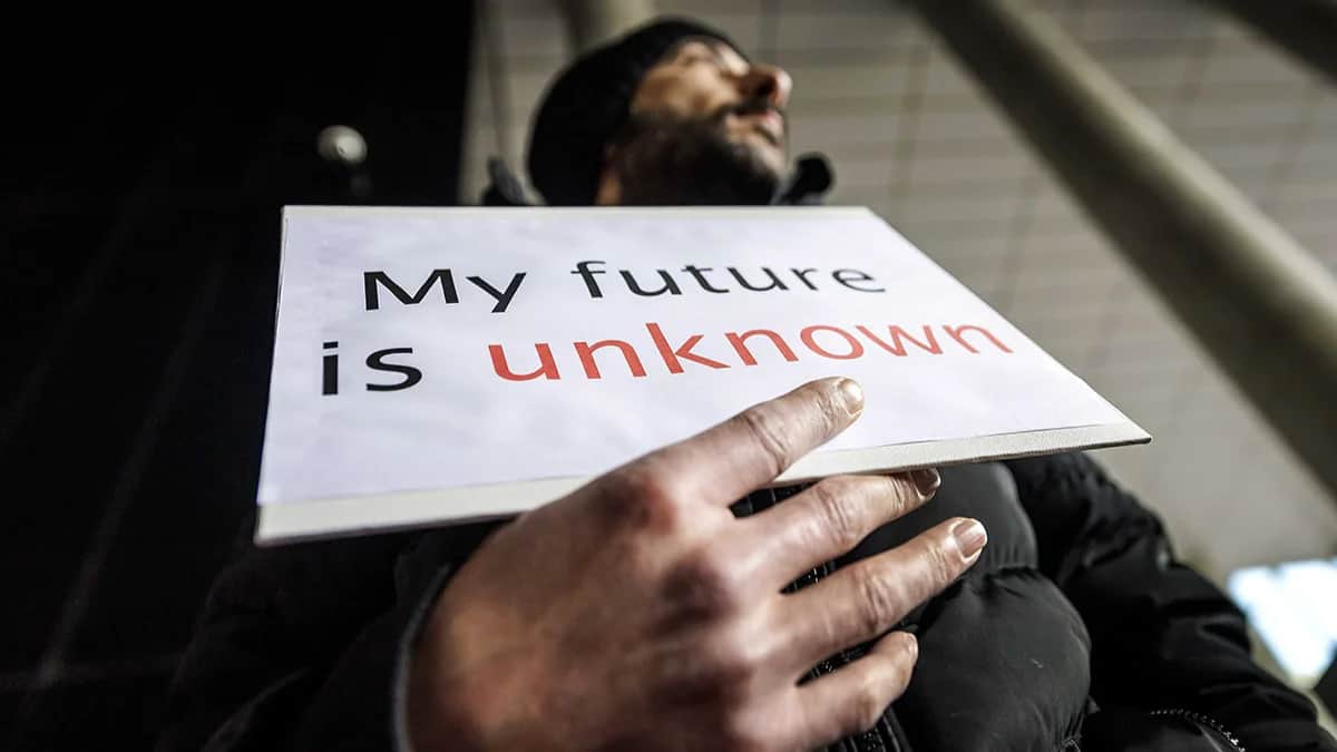 Митинг против длительности процедур предоставления убежища в Нидерландах. Фото: Remko De Waal / EPA-EFE