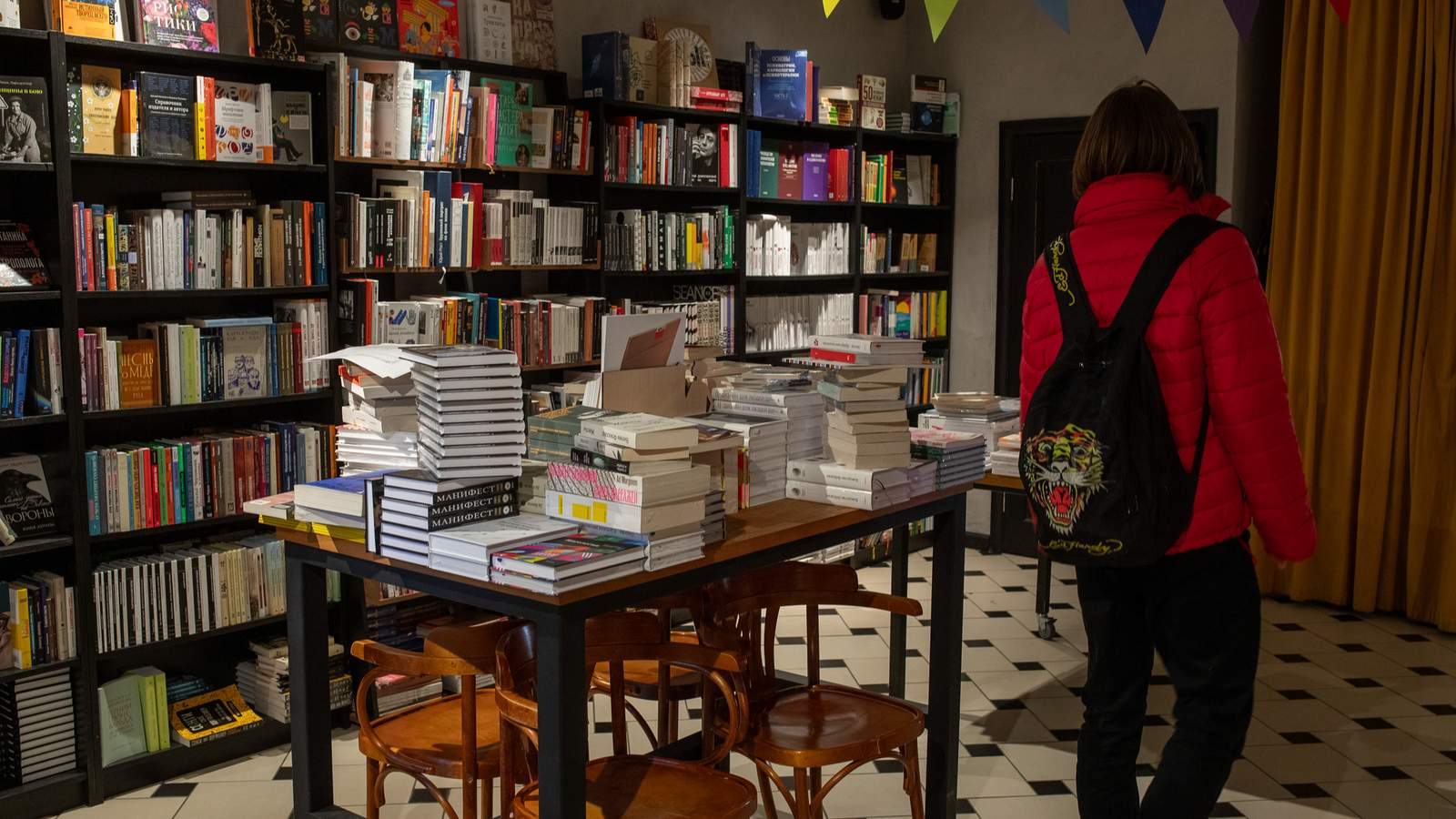 Книжный в Москве. Фото: «Новая газета Европа»