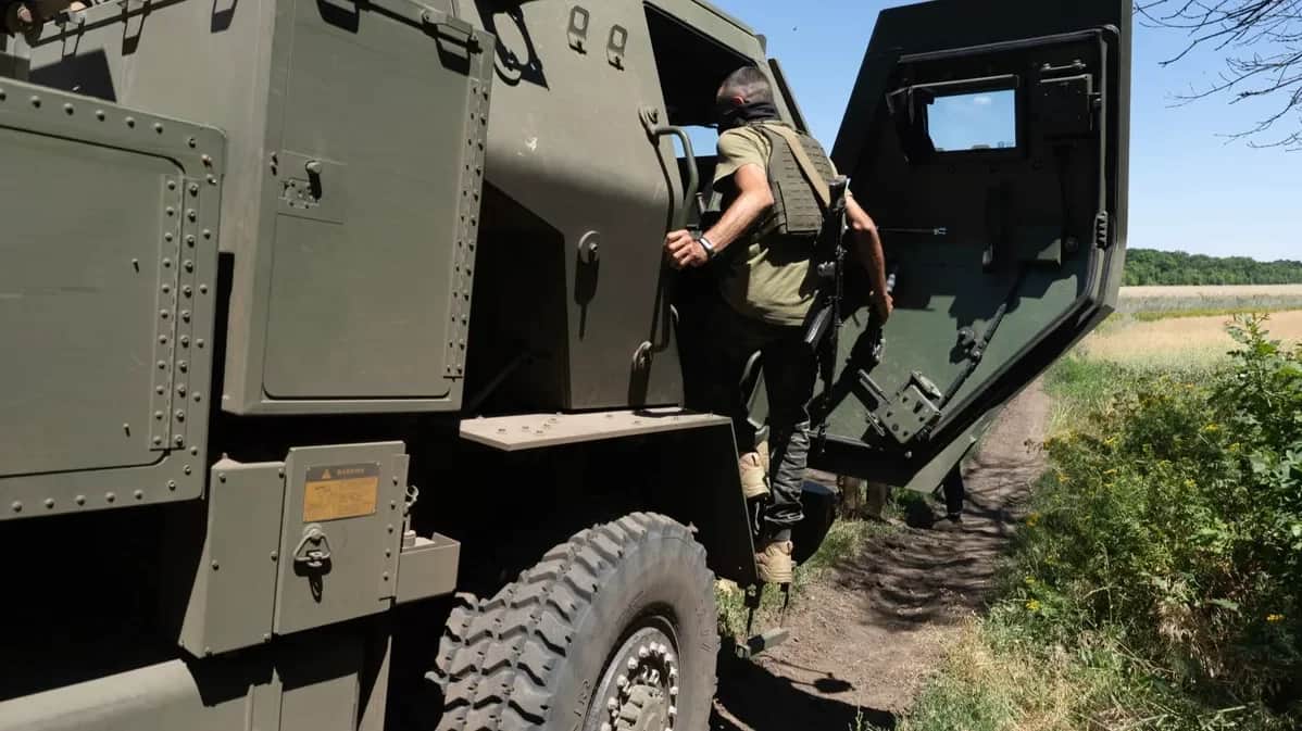 US multiple rocket launcher system HIMARS used by the Ukrainian Armed Forces. Photo: Anastasia Vlasova for The Washington Post / Getty Images