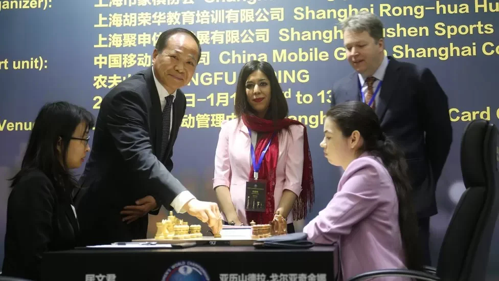 Shohreh Bayat at the Chess Championship. China, 2020 Photo: <a href="https://www.fide.com/search?query=Shohreh%20Bayat">FIDE</a>