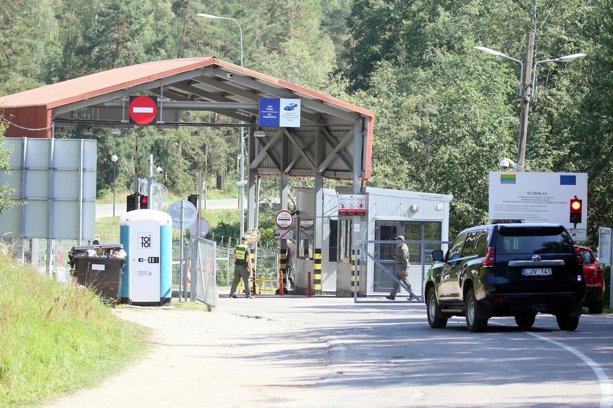 The Belarusian-Lithuanian border. Photo: EPA-EFE / STRINGER