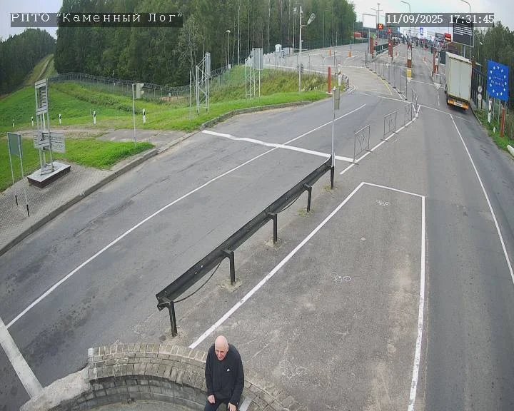 Statkevich seen on CCTV footage from the Belarusian-Lithuanian border on 11 September 2025.