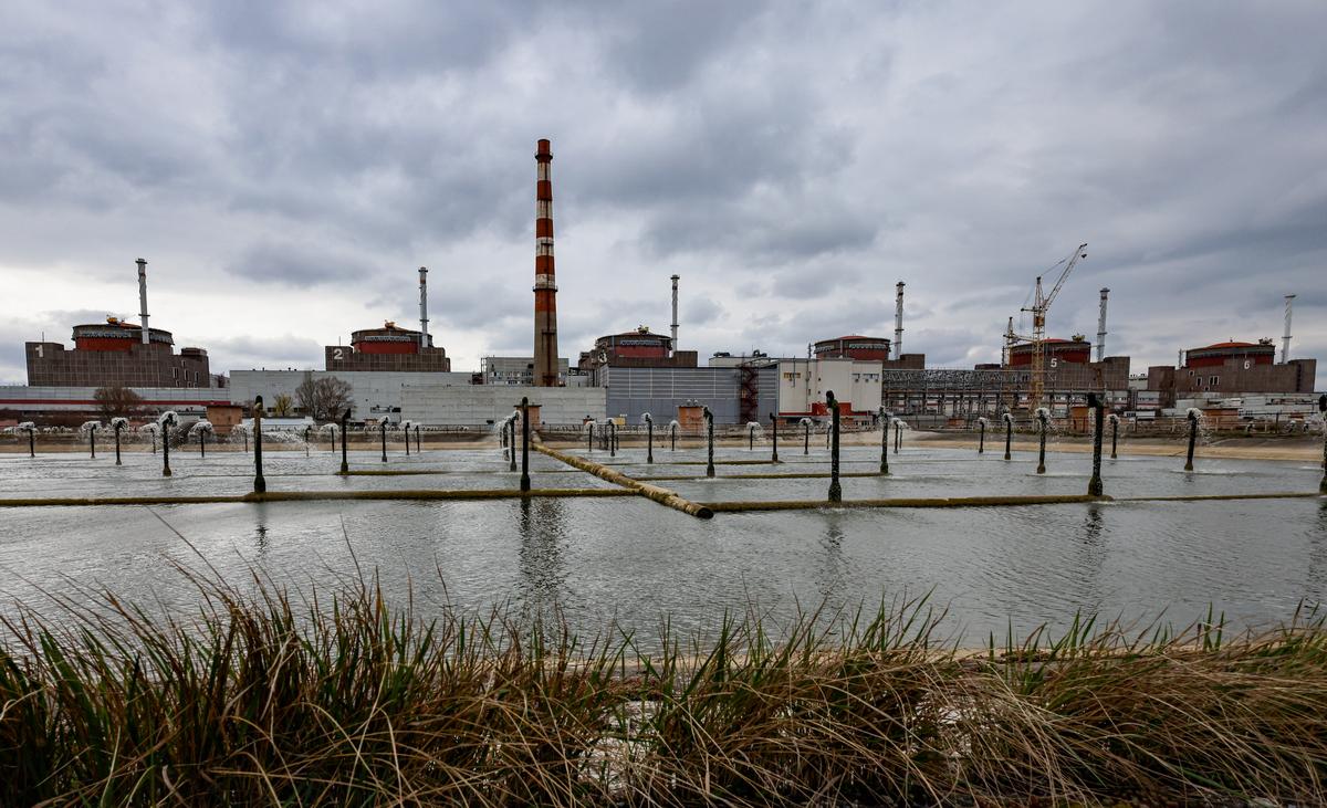 Zaporizhzhia Nuclear Power Plant in Enerhodar, southeastern Ukraine, 29 March 2023. Photo: EPA / SERGEI ILNITSKY