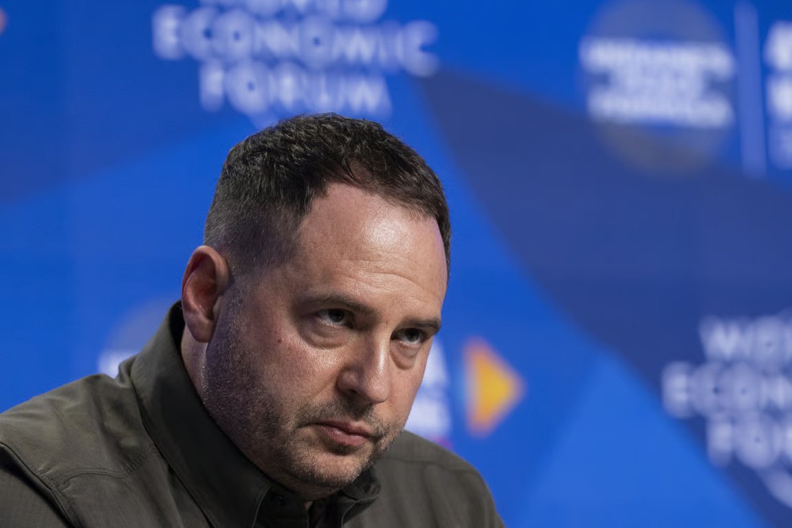 Andriy Yermak in Davos, Switzerland, 14 January 2024. Photo: EPA / Gian Ehrenzeller